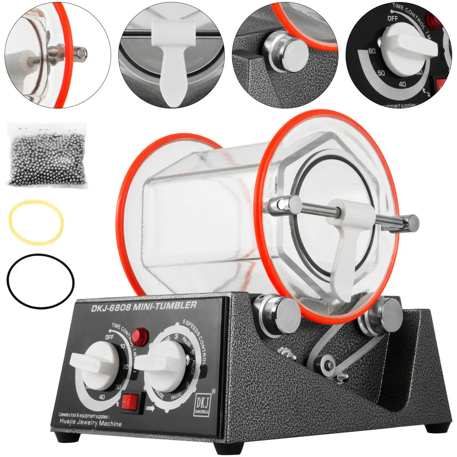 

3 kg Automatic Tumbler Jewelry Polisher Finisher Polishing KT6808-130