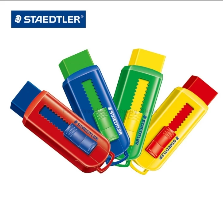 One Piece STAEDTLER 525 PS1S Multi color Pushable Eraser PVC FREE