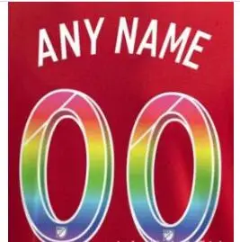 Leave Name Number2 MLS League Ibramimovic Rainbow Nameset Vela настроить любой Nameset печать номера футбольная нашивка значок - Цвет: Leave Name Number2