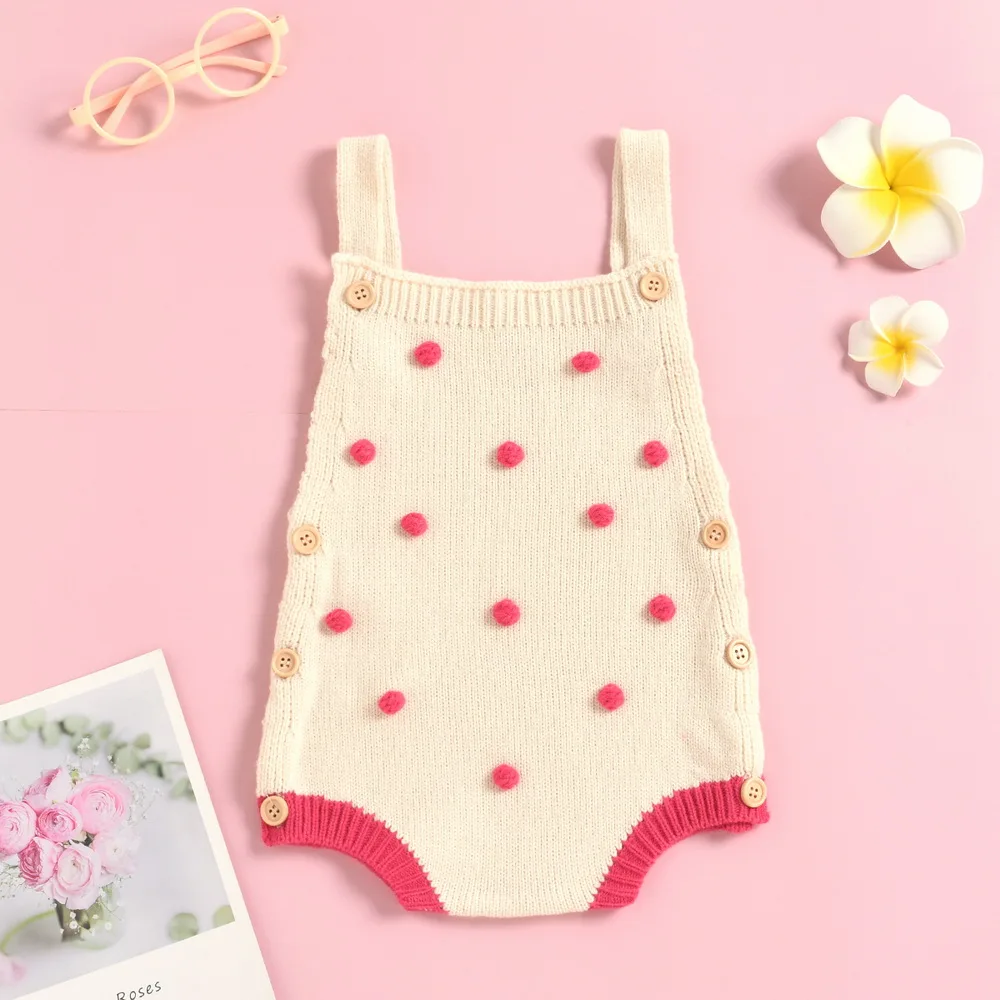 

Infant Newborn Baby Boys Girls Knit Rompers Fashion Overalls Crochet Clothes New Spring Auutmn Warm One-piece Outfit Clothes D30