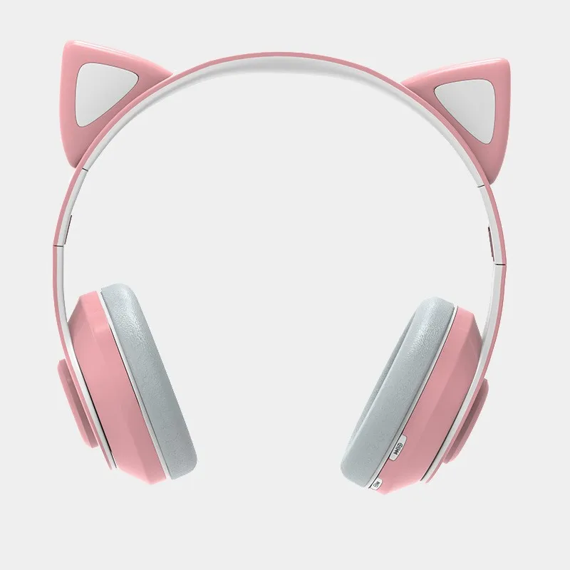 New Arrival LED Cat Ear Noise Cancelling Headphones Bluetooth 5 0 Young People Kids Headset Support TF Card 3 5mm Plug With Mic