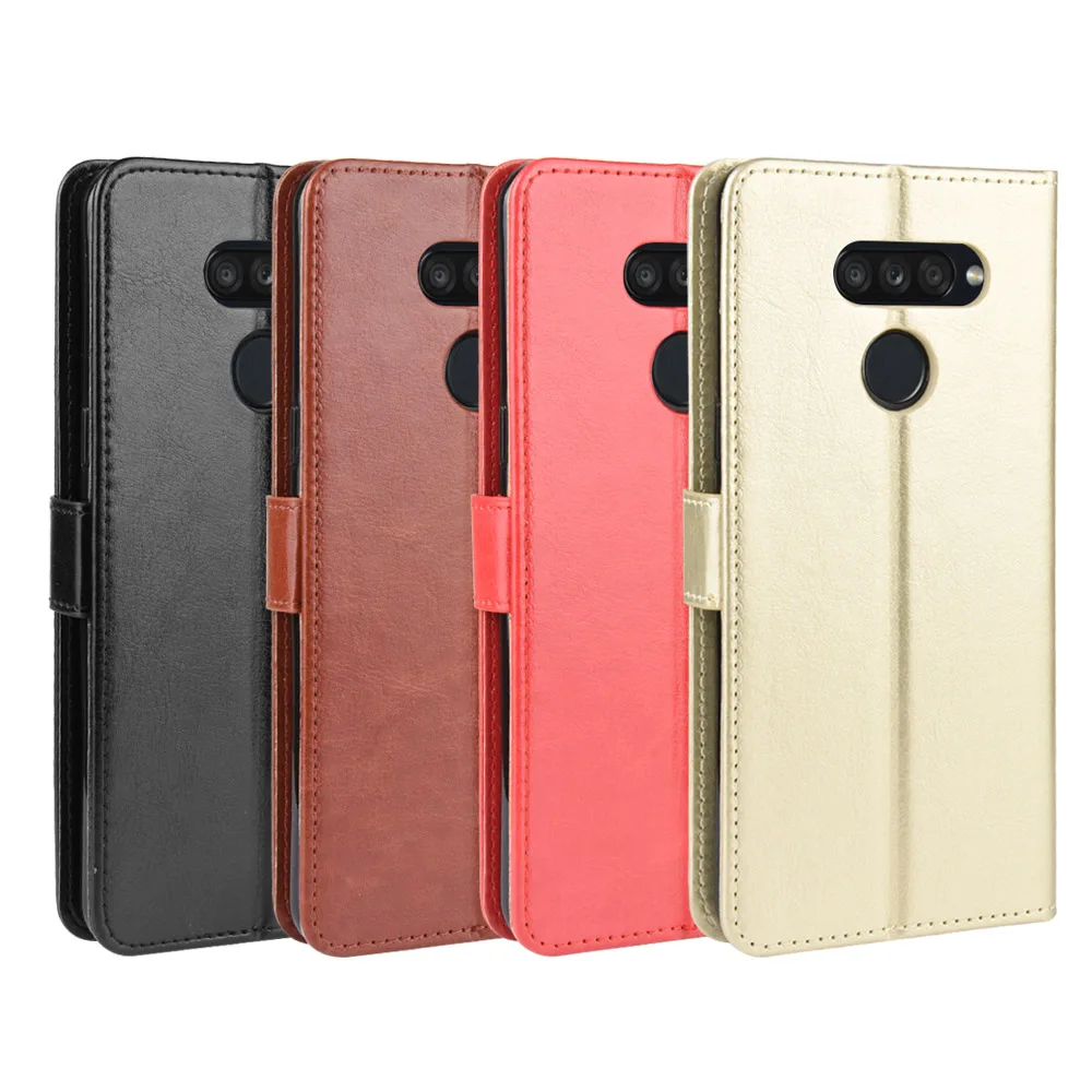 Для LG K50s чехол Роскошный кожаный флип бумажник чехол для телефона для LG K50s чехол с функцией подставки держатель для карт