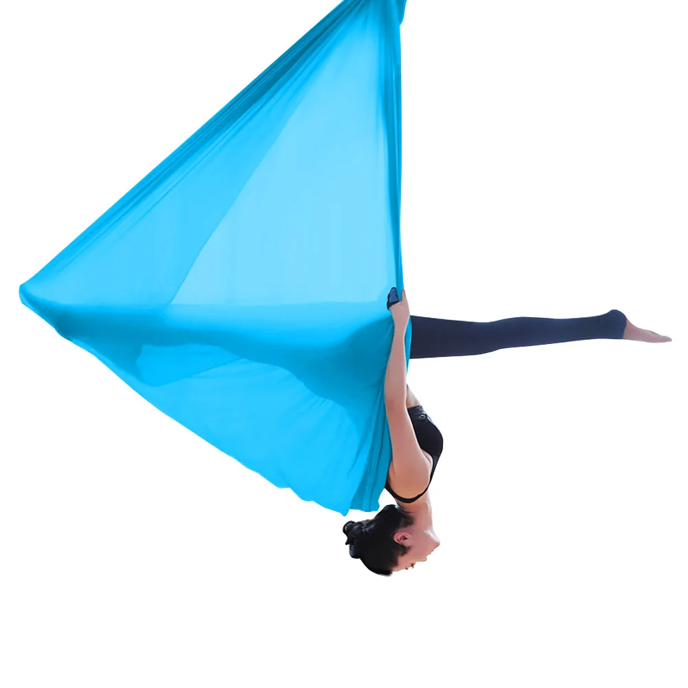 

4M Yoga Hammock fabric Top Quality Nylon Tricot Anti gravity yoga swing Aerial inversion yoga swings 20 Colors Air Yoga Hammock