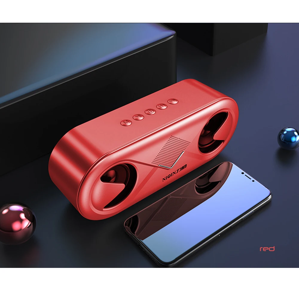 Открытый Bluetooth 5 0 Динамик 4D стерео звук Беспроводной громкий Портативный двойные