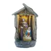 Zayton Cold cast resin figurines Holy Family Statue Xmas Ornament Jesus Mary Joseph Catholic Figurine Home Decor Nativity Scene ► Photo 2/4