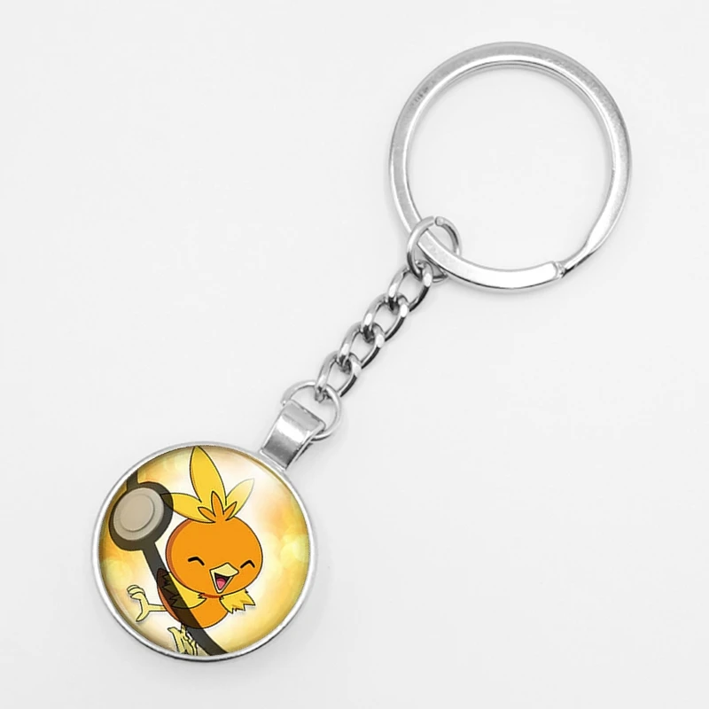 Горячее предложение! Распродажа! Ретро мини-сквиртл Eevee Vulpix простой аниме покемон го брелок пикачу стеклянный карманный монстр-брелок подвеска - Цвет: 1