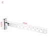 Folding Stainless Steel Wall Mounted Hanger Hook Wardrobe Cloakroom Fold Hanger 4