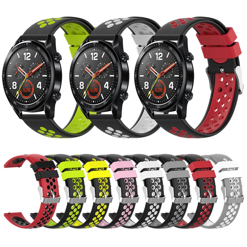 Силиконовые наручные часы для HUAWEI WATCH GT Active 46/элегантный 42 ремешок Honor Magic/HUAWEI 2/2pro