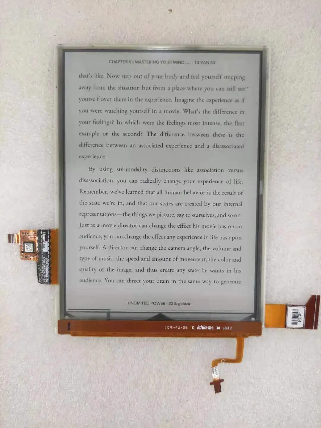 Ed060Kh6 Schermo Lcd Eink Con Retroilluminazione A Due Colori Per Pocketbook Touch Hd 3 632 Pocketbook 632 Pb632 E-Reader