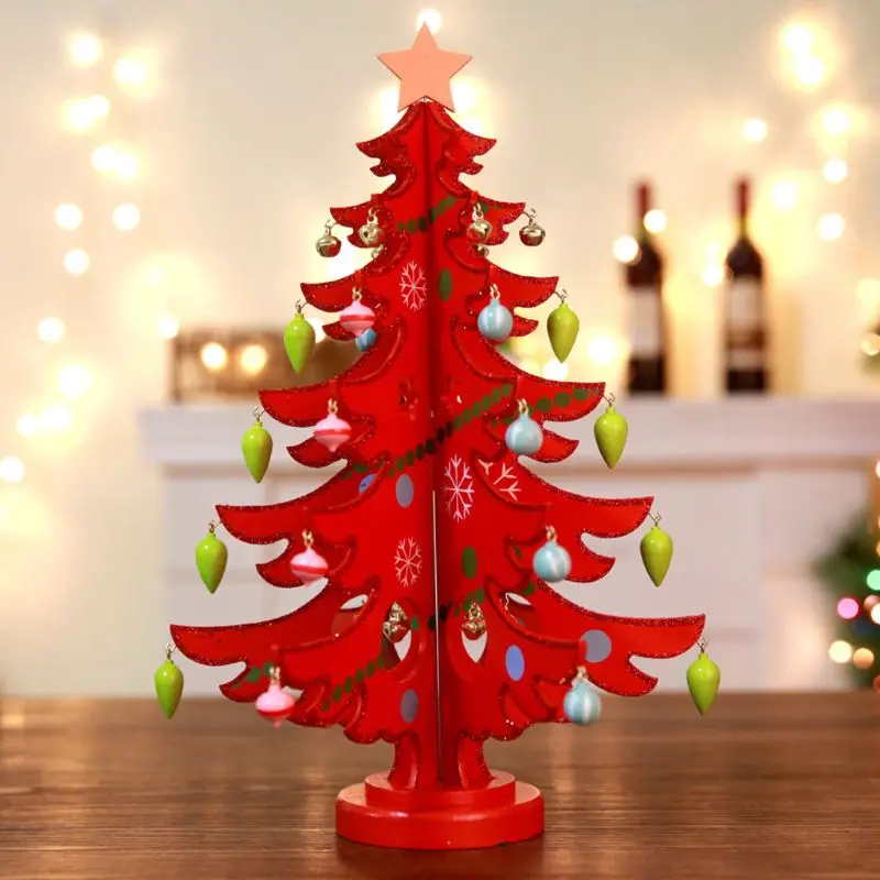 

Wooden Green Christmas Tree Wooden Christmas Tree Window Tabletop Props