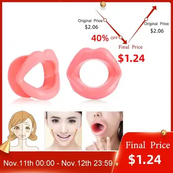

Silicone Rubber Face Slimmer Oral Mouth Muscle Massage Tools Tightener Exerciser Lip Trainer Anti-Wrinkle Face Care Tool