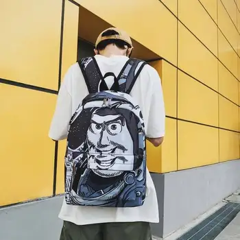

New Fashion Lady Backpack Anime Doodle Personality Student School Bag Men And Women Travel Bag