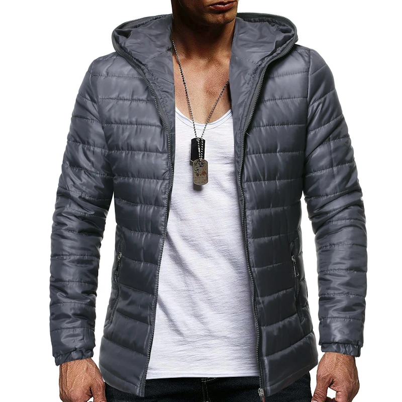 Men's cotton-padded jacket hooded cotton-padded jacket men's cotton-padded jacket down jacket