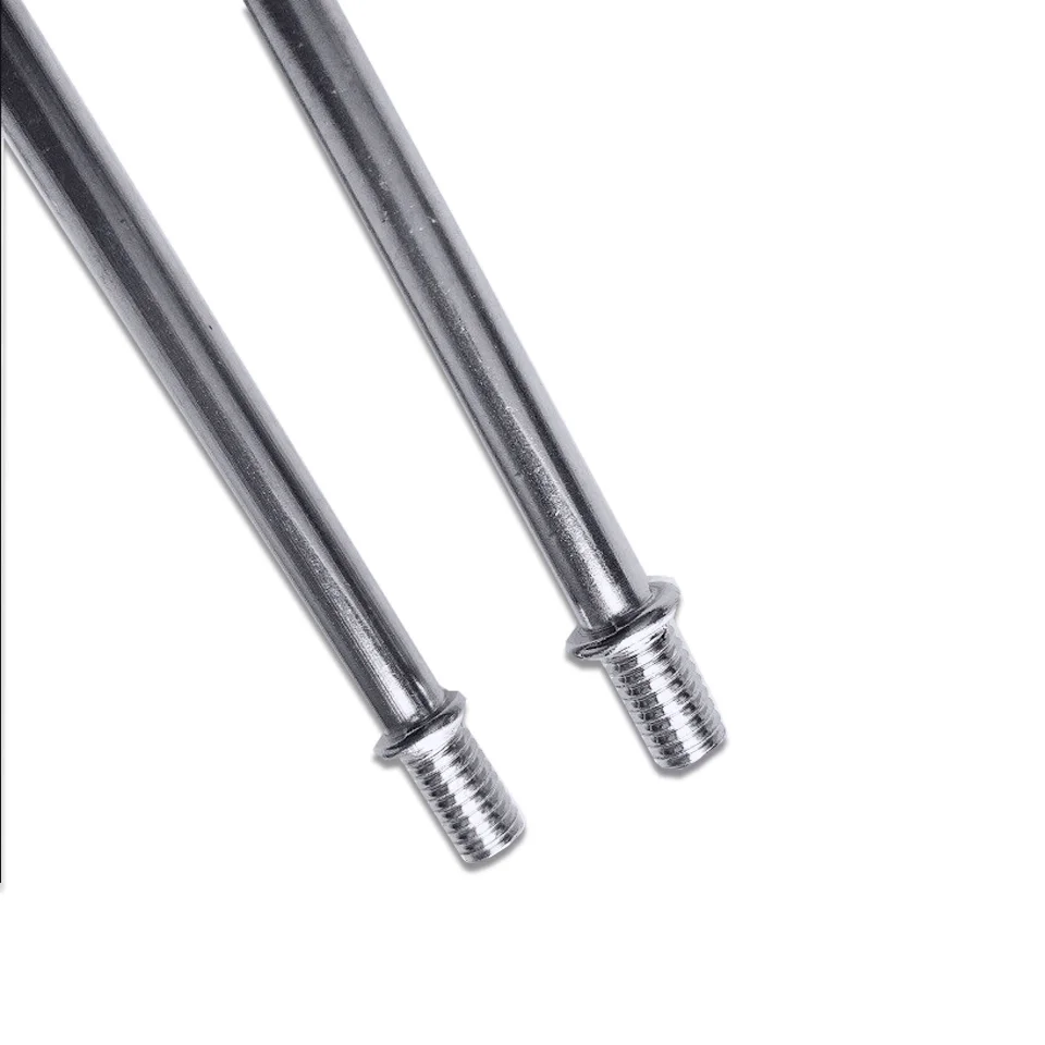 LED Lamp Accessories Thread Adapter 2pcs Double Head M6 External Thread Tube At Both Ends Counter Light Chandelier Wall Lamp Silver Connecting Rod Straight Tube