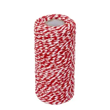 

Cotton Baker Twine Red 328ft Macrame Cord Plant Hangers Gift Wrapping DIY Macrame Rope Baker Twine String