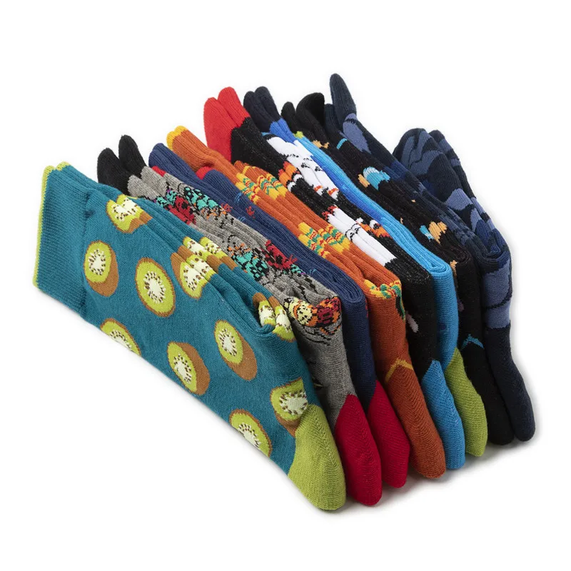 [WPLOIKJD] 1 пара мужских креативных забавных Хлопковых Носков; носки с героями мультфильмов из чесаного хлопка; носки в стиле хип-хоп; Calcetines Hombre Sox; подарки