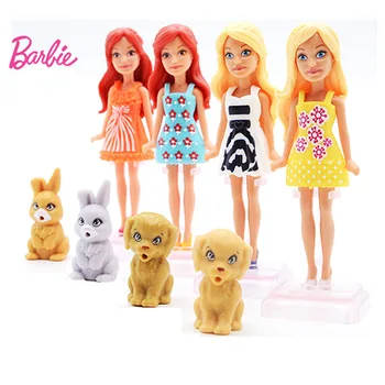 

Original Barbie 12cm Doll Zodiac Birthday Series 1 Pcs S Dog Pet Baby Toys with Dress Clothes American Boneca Juguetes