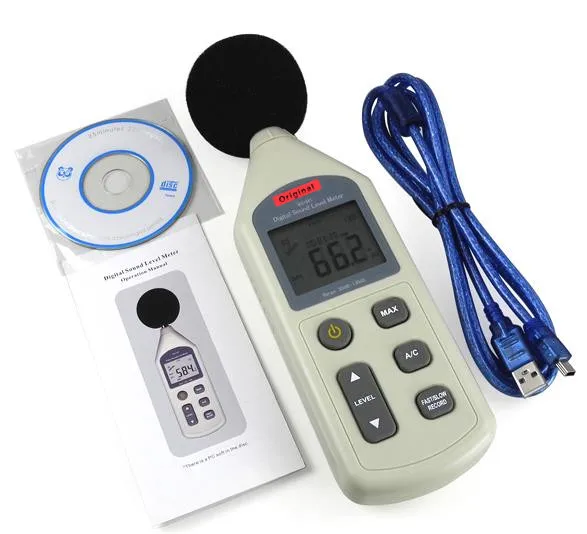 

Wensn WS1361 Digital Sound Level Meter Pressure Tester 30-130dB Noise Measuring Instrument Decibel Monitoring Logger Tester