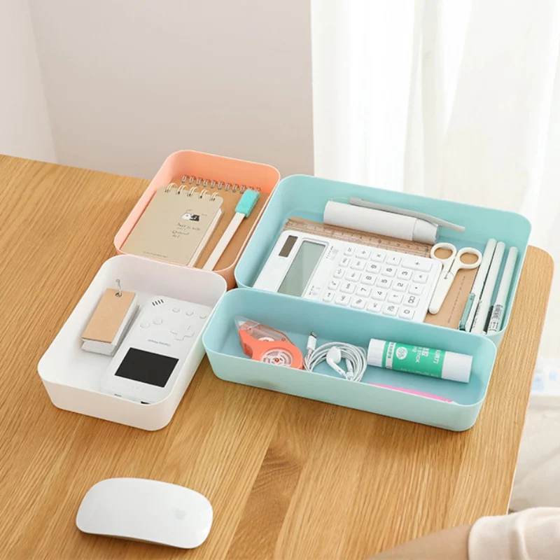  Household Storage Box Household Tabletop Cosmetics Storage Case Kitchen Storage Organizer Plastic T