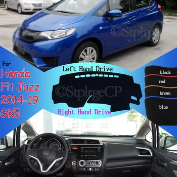 

Carpet Dashboard Cover Pad Protective Pad Dashmat Avoid Light Pad for Honda Fit Jazz 2014~2019 Anti-Slip Mat GK5 2016 2017 2018