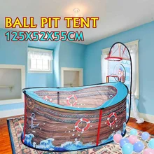 Новая портативная игровая палатка с океанским мячом для игры в бассейн, Детская игровая палатка для дома, для улицы, для игры в Замок принца, игровые палатки для бассейна, игровой домик