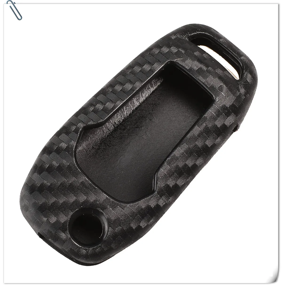 Keyforkess 10X portachiavi in Silicone con telecomando in fibra di carbonio per Ford Escort Titanium Mondeo Everest Explorer Kuga Ka Mustang - Hb7277cc19c05487f958904b1ab8ddeb8w