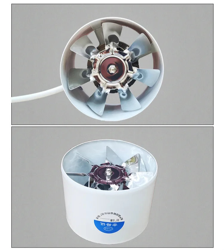 6 дюймов рядный канальный вентилятор аэрационный проем металлическая труба вентиляции Вытяжной вентилятор мини-экстрактор Ванная комната Туалет настенный вентилятор канальный вентилятор