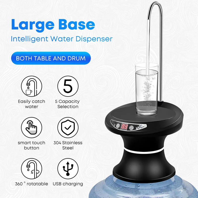 USB Charge Electric Water Dispenser Pump Smart for Bottle Portable Switch Treatment | Дом и сад