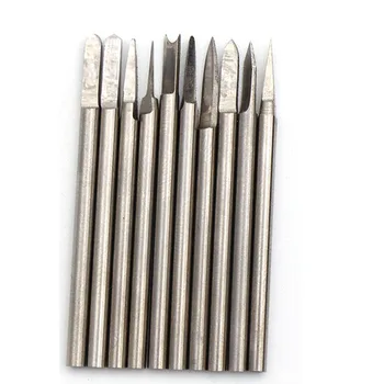 

10pcs/lot 2.35mm shank Wood Carving Milling Cutter Set Routing Router Bits Burr Milling Cutter For Dremel And Rotary Engraving