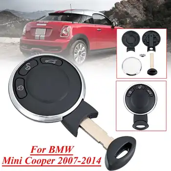 

3 Buttons Remote Smart Car Key Shell Cover Case Fob With Balde IYZKEYR5602 For BMW for Mini Cooper 2007 2008 2009-2014