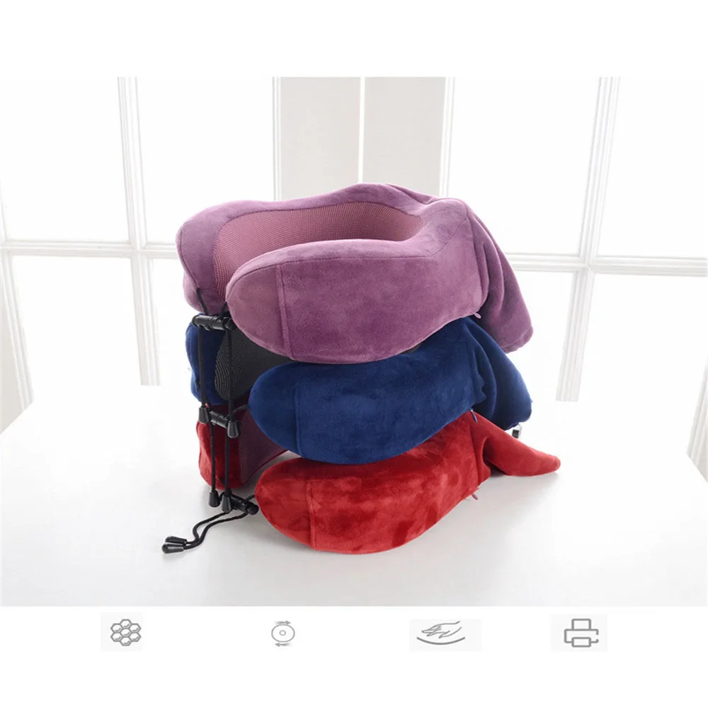 U-Shape Travel Pillow for Airplane Foam Neck Pillow Travel Accessories bed linings Comfortable Pillows for Sleep Home Textile