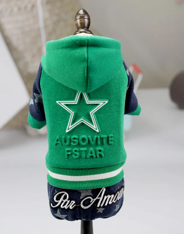Buffy chong la casa Manufacturers Direct Selling Pet Supplies Wholesale Four Legs Hoodie Dog Clothes Autumn And Winter Costume