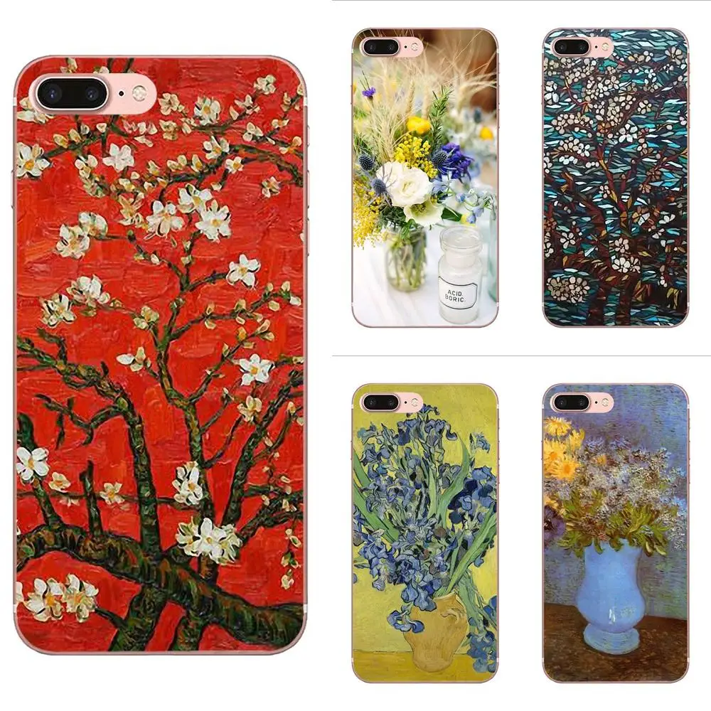 TPU Live Love Phone For Apple iPhone 11 Pro X XS Max XR 4 4S 5 5C 5S SE SE2 6 6S 7 8 Plus Vintage Van Gogh Flower | Мобильные