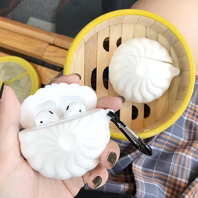 

Silicone Case For AirPods Cute Protective Cover wireless Bluetooth Earphone Cases for airpods 1/2 Accessories with Pendant