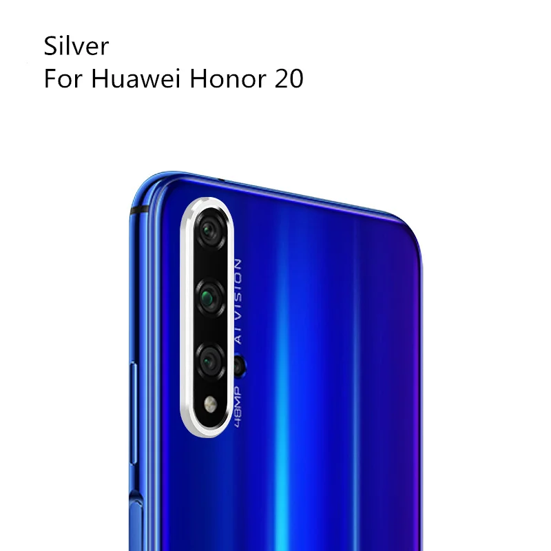 Защита для объектива камеры huawei Honor 20 Pro, задняя крышка для камеры, алюминиевое металлическое кольцо для huawei Honor 20 20s Nova 5t