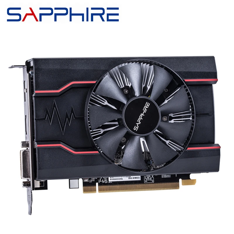 Cena Oryginalny SAPPHIRE RX 550 2GB karty wideo GPU AMD Radeon RX550 2GB GDDR5 karty graficzne komputer stacjonarny gra komputerowa mapa PCI E X16