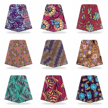 

Wholesale Price New Wax Veritable African Real Pagne Wax Veritable Wax Tissus Ankara Fabric For Patchwork Sewing free shipping