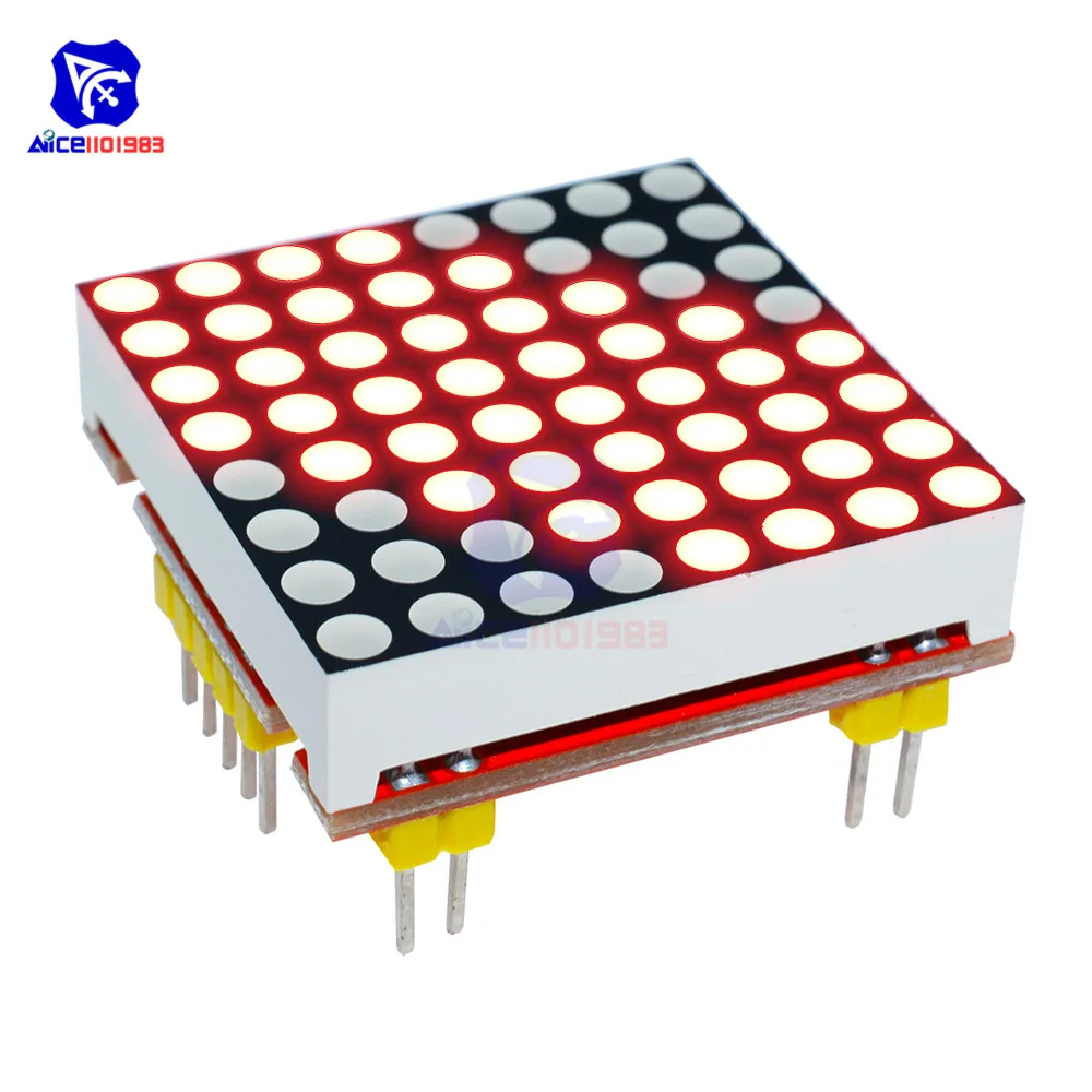 Diymore 8x8 красный светодиодный точечный матричный общий катод светодиодный модуль для микроконтроллера Arduino