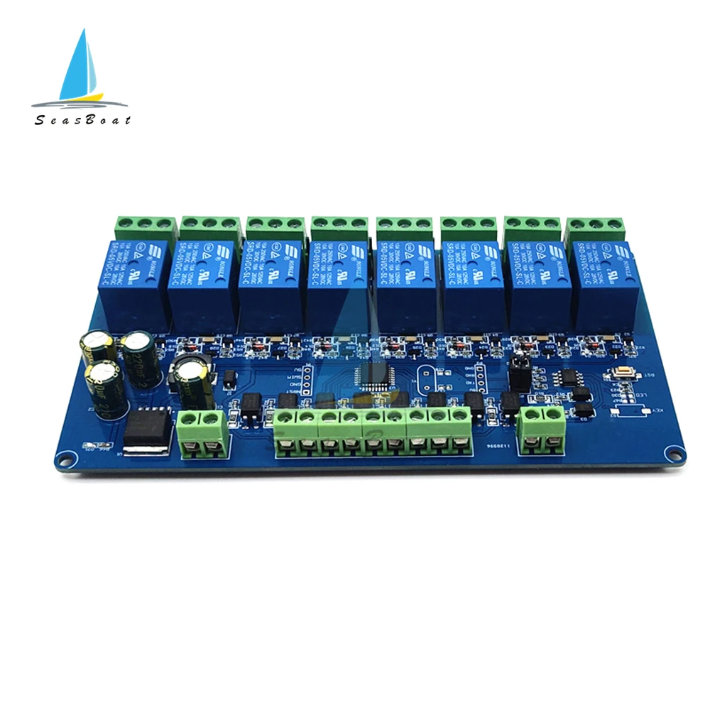 dc canais modbus rtu relé módulo interruptor ttl comunicação vias relé entrada saída para controle de potência arduino