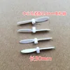 4PCS=2A+2B 3cm 30mm 0.75mm CX-10 CX-10A V676 Q4h111 WQ100 Propellers Main Blades Rc spare Parts Mini Quadcopter 5