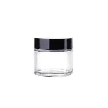 

Travel Eyeshadow Face Cream Lotion Cosmetic Container 60ml Empty Cosmetic Jar Pots Portable Refillable Bottles Glass Tool