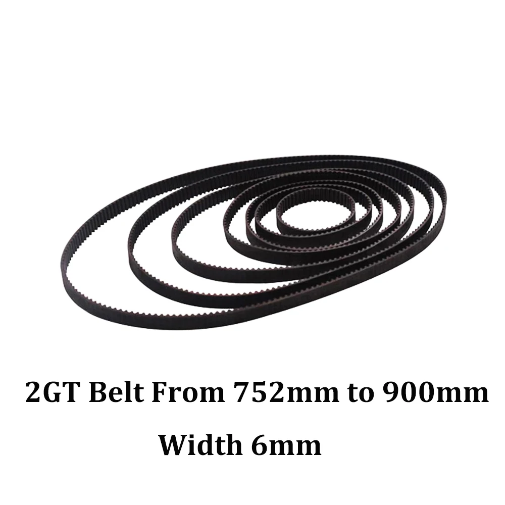 

GT2 6mm Closed Loop Rubber Timing Belt 752 760 782 784 800 810 840 848 850 852 860 900mm 2GT Synchronous belt 3D Printer CNC 1p