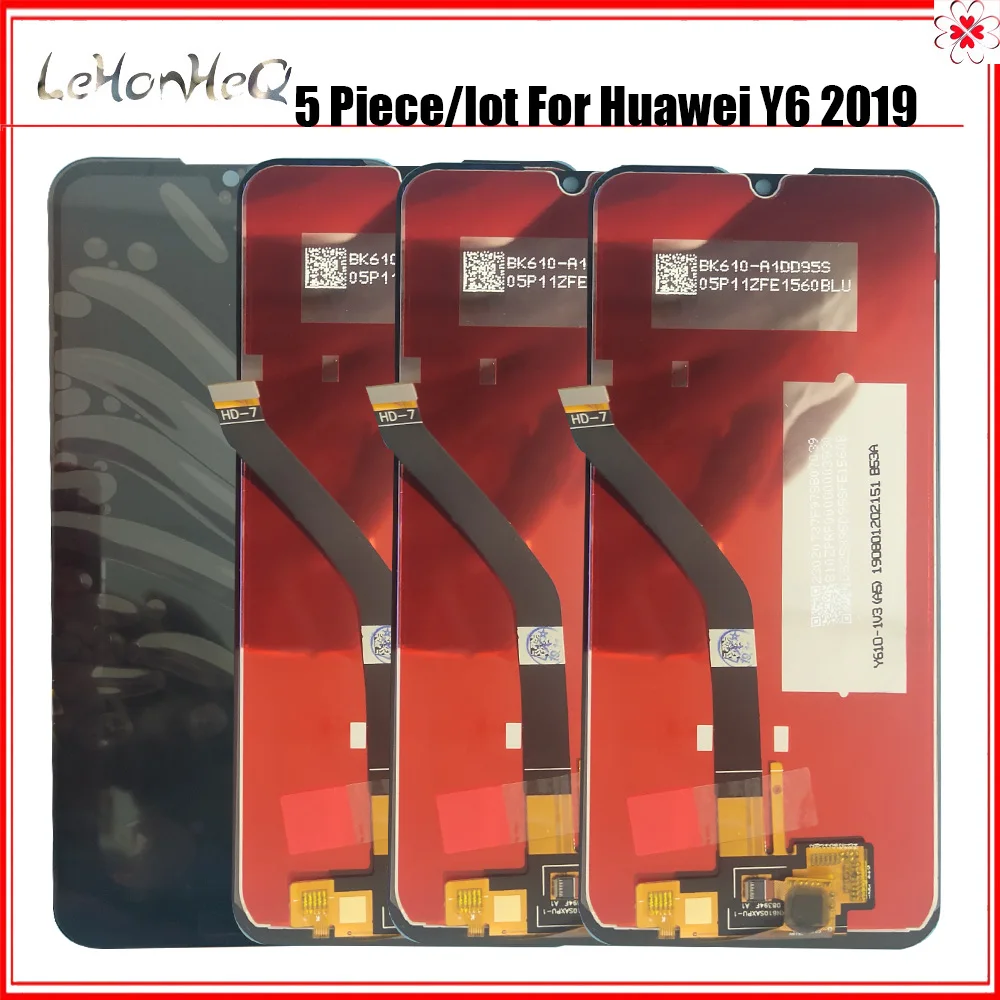 5 шт./лот ЖК дисплей для Huawei Y6 2019 / Prime MRD LX1f 6 09 дюйма сенсорный экран дигитайзер в