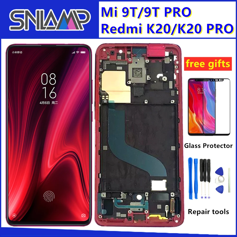 6 39 &quotоригинальный AMOLED ЖК дисплей для Xiao mi Red K20 PRO сенсорный экран Рамка