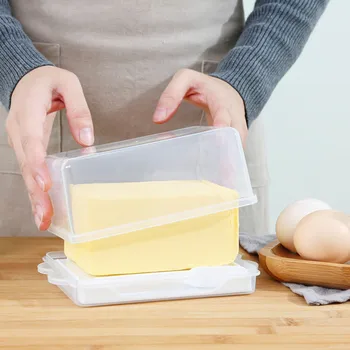 

Dessert Tray With Butter Crisper Baking Cheese Rectangular Refrigerator Freezer Butter Box Storage Box Bread tray
