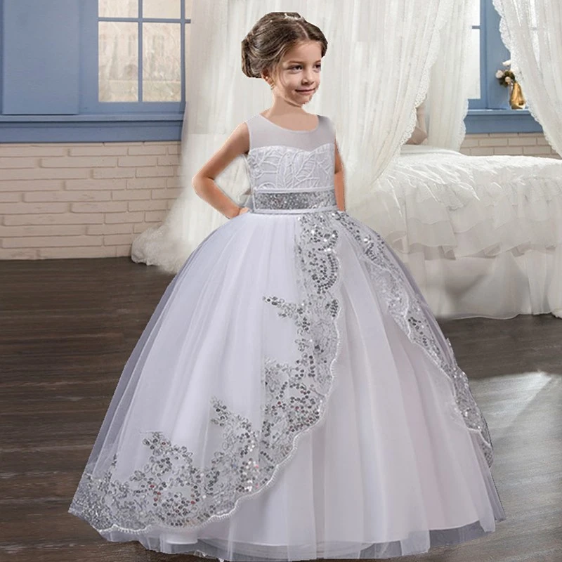 flower girl dress sequin
