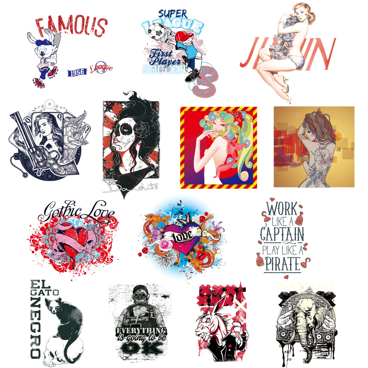 1 шт. Лидер продаж в стиле панк значок с аппликацией виде татуировки для девочек