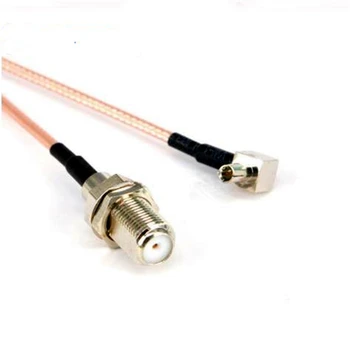 

100pcs RF adapter RF connector F to Ts9 Cable F Female to TS9 Right angle RG316 Pigtail 15cm Cable for antenna booster