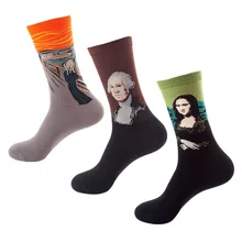 3 пар/лот, цветные носки для скейтборда для влюбленных, женские носки с мультяшным рисунком, свободный размер, повседневные мужские носки из чесаного хлопка