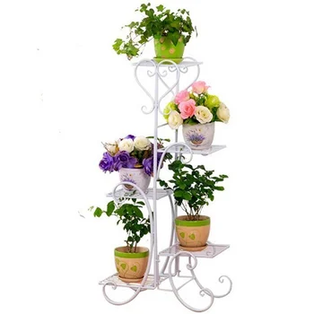 

Flower Shelf Indoor Green Balcony Stand Iron Hanging Orchid Rack Living Room Floor Simple Pot